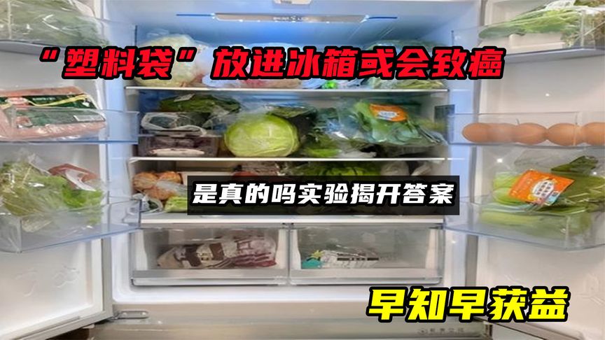 “塑料袋”放进冰箱会致癌是真的吗？实验揭开答案，早知早获益