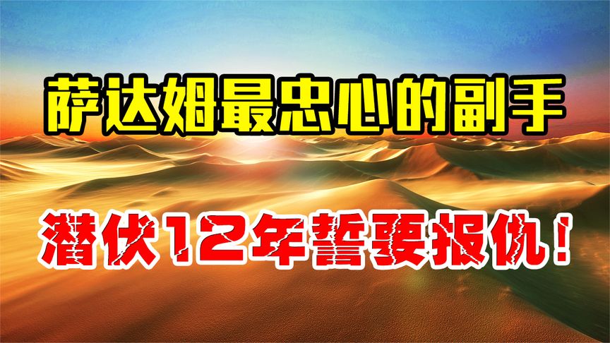 萨达姆最忠心手下，发誓向老美复仇，潜伏12年杀死数千美军！