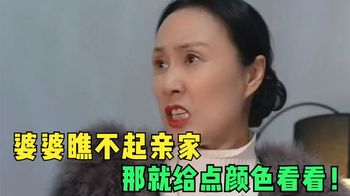 婆婆瞧不起亲家！既然这么瞧不起我们农村人，那就给你点颜色瞧瞧