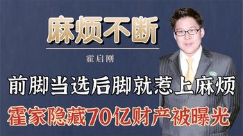 前脚当选就惹麻烦，霍家隐藏70亿财产被曝光，霍启刚能否扭转局面_江湖风云馆