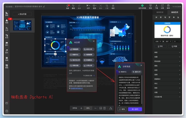 镝数图表 Dycharts 数据可视化工具