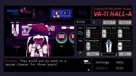 《VA-11 Hall-A：赛博朋克酒保行动》官方中文截图